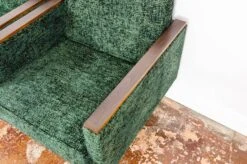 Customizable Pair Of Armchairs In Green, Poland 1970s.