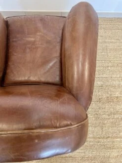 Cognac Leather Club Chair