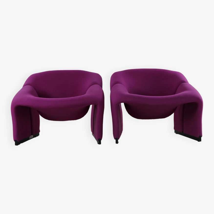 Set Of Two Original M / Groovy Chairs By Pierre Paulin For Artifort 5 Set Of Two Original M / Groovy Chairs By Pierre Paulin For Artifort - Image 3