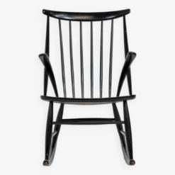 Rocking Chair « IW3 » D'Illum Wikkelsø Pour Niels Eilersen (Danemark, Années 1950). -Chairly Shop 04695782 b5d0 44cb bddf eb0e62d715a6