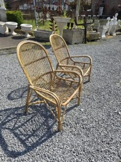 Pair Of Vintage Rattan Armchairs