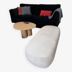 White Curly Bench / Pouf Made.com -Chairly Shop 089937f2 7a26 4646 a37f 1244cd18d064