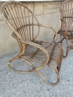 Pair Of Vintage Rattan Egg Armchairs From The 60s -Chairly Shop 08fafca6 9750 483a a6fe 9066bcac150e