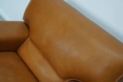 Roche Bobois Club Chair In Tan / Cognac Neck Leather – France, Circa 1980 -Chairly Shop 09faf06f 0b20 4105 bca2 1067e372710a