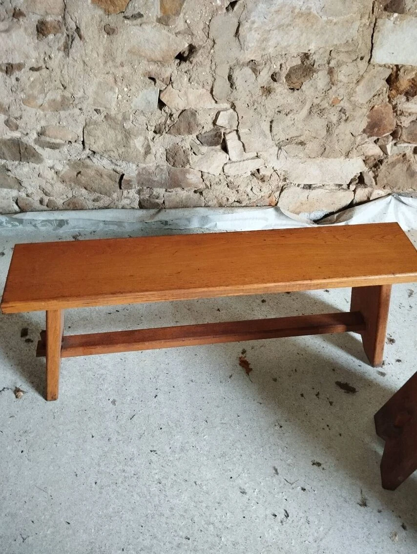 2 Benches And 2 Brutalist Stools From The 50s 3 2 Benches And 2 Brutalist Stools From The 50s
