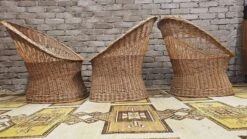 Set Of 3 Wicker Rattan Armchairs 1970 -Chairly Shop 0bc3521f 47cc 4e56 af96 03dc0dec97c2