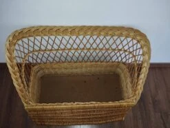 Vintage Wicker Chest Bench For Children