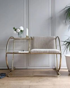 Bench And Telephone Shelf From The 60s