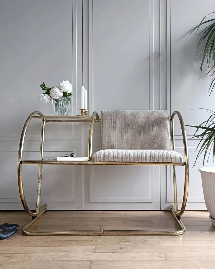 Bench And Telephone Shelf From The 60s 3 Bench And Telephone Shelf From The 60s