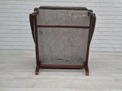 1970s, Vintage Wingback Armchair, Original Condition, Leather, Beech Wood. -Chairly Shop 0f5beda8 3d7f 495a a9f2 ebff53982c10