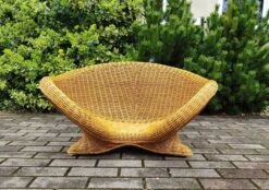 Vintage Wicker Lotus Meditation Chair, 1980s -Chairly Shop 0fa8b659 201d 4233 9f55 240f4681cb30