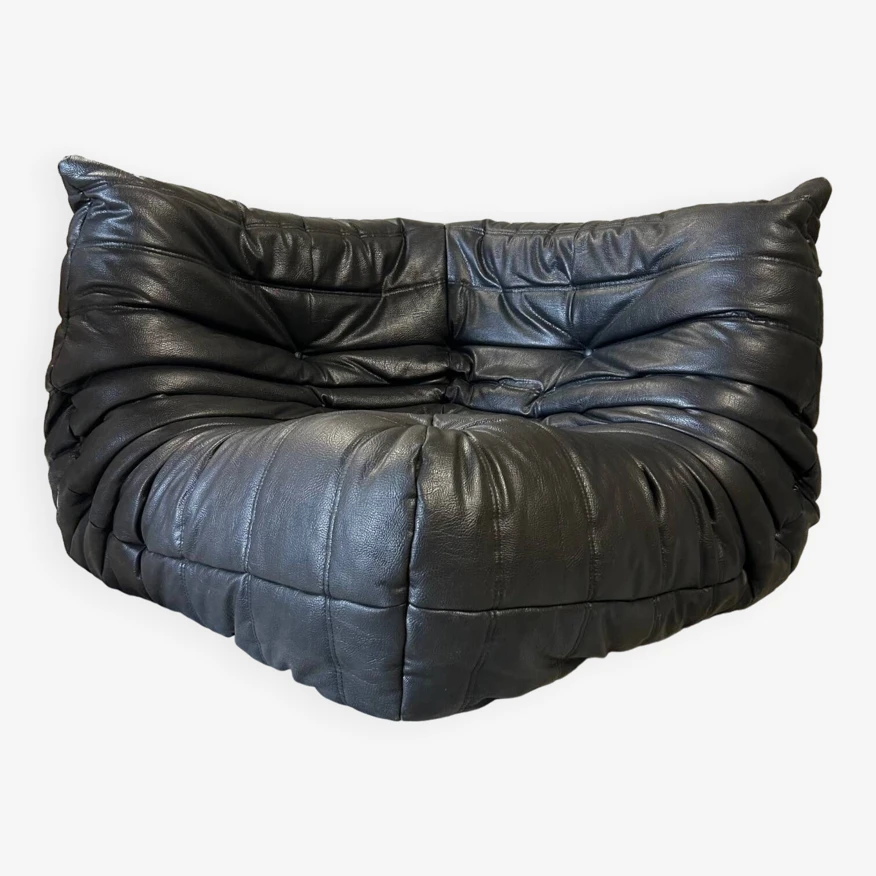 Togo Leather Corner Armchair By Michel Ducaroy For Ligne Roset 4 Togo Leather Corner Armchair By Michel Ducaroy For Ligne Roset - Image 2