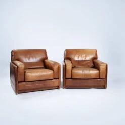 Vintage Buffalo Leather Arcon Lounge Chairs, 1970s -Chairly Shop 1051a0cc 6550 4881 8b27 c0f0560ee488
