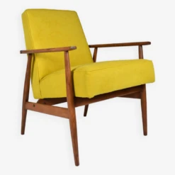 Fauteuil Original "FOX", Pologne Années 1970, Entièrement Restauré, Jaune -Chairly Shop 10c6c341 27a8 42a8 8b1d bca84220769f