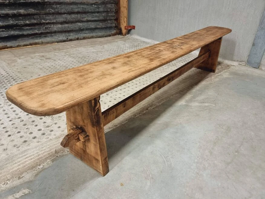 Old Oak Bench Table Bench Side Table 230 Cm 10 Old Oak Bench Table Bench Side Table 230 Cm - Image 8