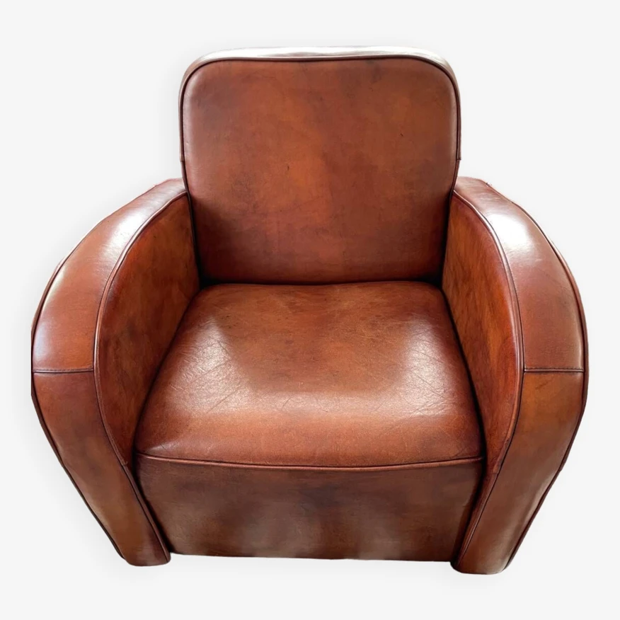 Pair Of Art Deco Club Armchairs 4 Pair Of Art Deco Club Armchairs - Image 2