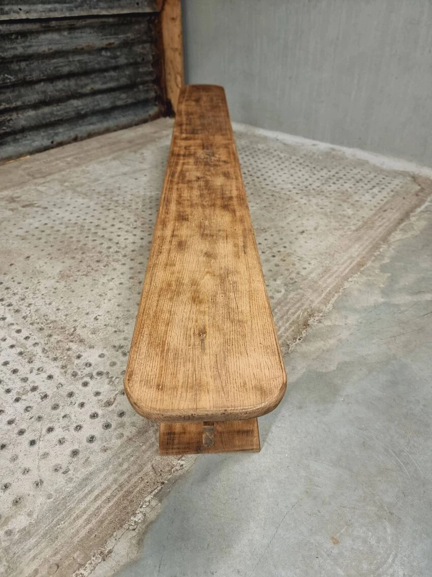 Old Oak Bench Table Bench Side Table 230 Cm 12 Old Oak Bench Table Bench Side Table 230 Cm - Image 10