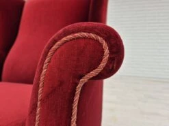 1970s, Danish Highback Wingback Armchair, Original Condition, Furniture Velour, Ash Wood. 29 1970s, Danish Highback Wingback Armchair, Original Condition, Furniture Velour, Ash Wood. -Chairly Shop 13a457e4 f1de 4749 bb4f 37cb568b3c3a