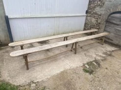Pair Of Large Solid Wood Farm Benches 3.5m 350cm For Rustic Farm Table 1900 -Chairly Shop 143c6cf0 4e08 4618 b5fe c64b5e6f28b7