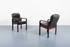Set Of 6 Black Leather Armchairs From Dyrlund, 1980’s Denmark -Chairly Shop 14797355 b9c9 4029 8441 be6637c2a756