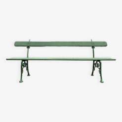 Park Or Garden Bench In Cast Iron And Painted Wood, Napoleon Iii Period -Chairly Shop 14c726b8 b0d7 4027 bb9c c209327784e9