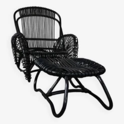 Rattan Armchair And Matching Footstool -Chairly Shop 176eadd3 fa51 4339 ad9d e9f8ed0cebb8