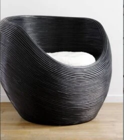 Armchair And Its Otoman, Rattan, Bamboo. -Chairly Shop 17b4fcba 89fa 4679 aa51 25d9819c8125