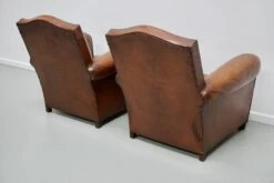 Pair Of French Cognac Moustache Back Leather Club Chairs, 1940s -Chairly Shop 192ba3df c0df 46af b009 db6e8066a1a6