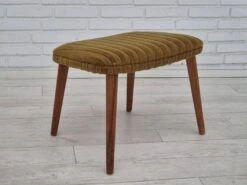 1960s, Danish Design, Oak Wood Rocking Chair With Footstool, Furniture Wool, Original Condition. -Chairly Shop 1af543ed 7637 466a 84cb cf3e8ce02045