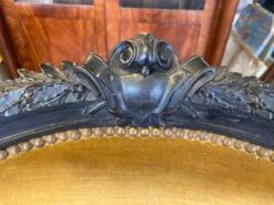 Pair Of Louis Xvi Style Bergeres Armchairs Late 19th Century Ocher Velvet Fabric -Chairly Shop 1befef0e 20be 4c34 8f08 386300604503