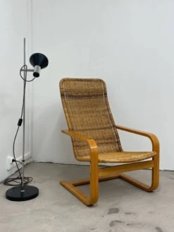 Scandinavian Armchair In Woven Rattan -Chairly Shop 1cfa25ca 69fd 40b6 bd3a a4b3fe737904