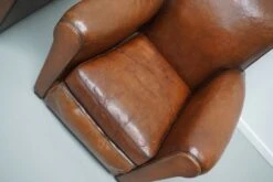 Pair Of French Cognac Moustache Back Leather Club Chairs, 1940s -Chairly Shop 1d9bc8d8 90e5 4f0d b397 b3fc2b55b14a