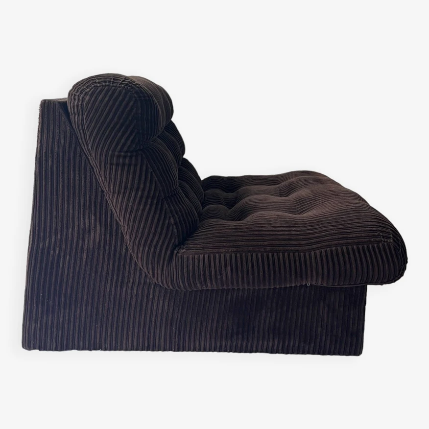 Corduroy Fireside Chair, 1970s 8 Corduroy Fireside Chair, 1970s - Image 6