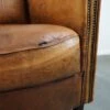Super Rugged Sheepskin Leather Armchair With A Wonderfully Rugged Look