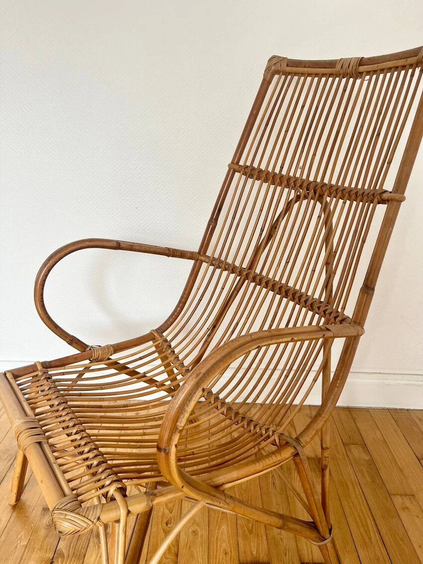 Vintage Rattan Armchair 14 Vintage Rattan Armchair - Image 12