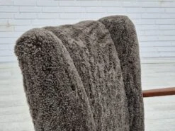1950s, Danish Design, Reupholstered Armchair, Genuine Sheepskin "Wellington". 25 1950s, Danish Design, Reupholstered Armchair, Genuine Sheepskin "Wellington". -Chairly Shop 20148991 9364 4141 9208 3d1a99ff7fd3