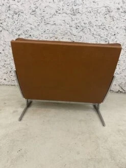 Scandinavian Gold Leather Fireside Chair, BO-561 By Preben Fabricius & Jørgen Kastholm