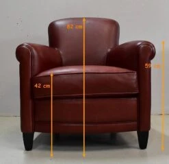 Pair Of Small Club Armchairs In Sheepskin Leather - Reproduction -Chairly Shop 216bd354 3b2e 4d52 9061 499e4aba0455