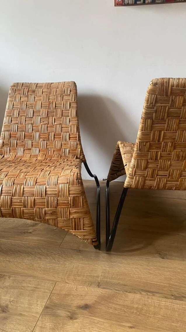 Maso Armchairs, Maria Vinka Woven Rattan Armchairs For Ikea 6 Maso Armchairs, Maria Vinka Woven Rattan Armchairs For Ikea - Image 4