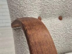 1960s, Reupholstered Danish Art-deco Armchair, Beech Wood, Leather. -Chairly Shop 22bb92bf 6cc5 407a b63f f532a4a9560e