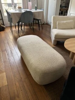 White Curly Bench / Pouf Made.com -Chairly Shop 24df3a98 0f98 4d9c 9307 b1b13b02c4d3