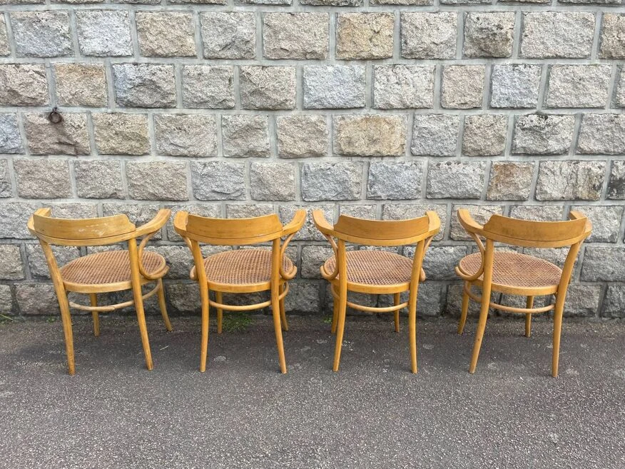 Lot De 4 Chaises Cannées 15 Lot De 4 Chaises Cannées - Image 13