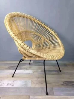 Rattan And Metal Armchair -Chairly Shop 29a64387 e909 41cc acef 9ba4e62d0984