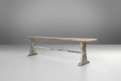Beautifully Crafted Industrial Bench With A Wooden Top And White Paint, France Ca. 1900 18 Beautifully Crafted Industrial Bench With A Wooden Top And White Paint, France Ca. 1900 -Chairly Shop 29b8d6eb 9dea 4bfc b3ea 9c56355076c5
