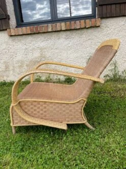 Vintage Rattan Armchair Art Deco Style Ep 30/40 -Chairly Shop 2b3cd3f1 2683 4d2c a059 9d7832dd76bb