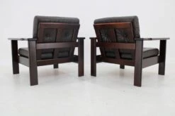 1970s Pair Of Leather Armchairs By Lepofinn, Finland