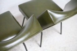 Pair Of Tubular Armchairs, Imitation Leather. Circa 1950 -Chairly Shop 31f28db4 3bad 4a8b af7f 8274674f615a