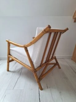 Bamboo And Terry Fabric Armchair -Chairly Shop 334799e9 1f50 4dbf a617 88021d315c10