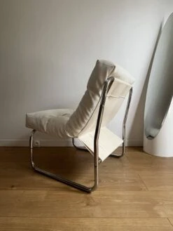 White Faux Leather Fireside Chair By Christian Koban For Dom Edition -Chairly Shop 33a66d76 d146 422a b06f 02ae7da2c0a1