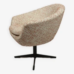 Fauteuil Rétro Vintage Space Age Design Orange Bouclé à Pois 1960 Rénové Chaise De Salon Milieu De Siècle Extraordinaire -Chairly Shop 34fd2441 7324 4404 b4a1 beaf5053a14d